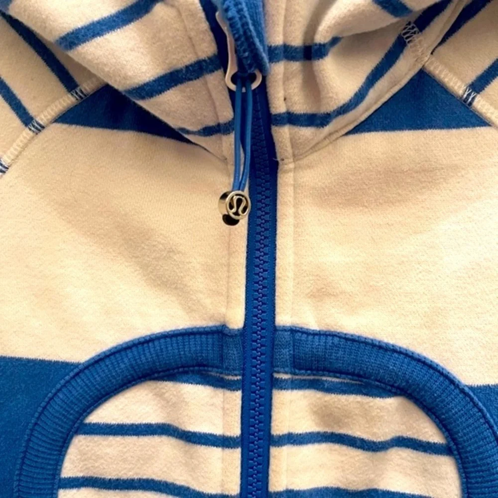 Lululemon | Electric Blue and White Scuba Hoodie - Picture 9 of 11